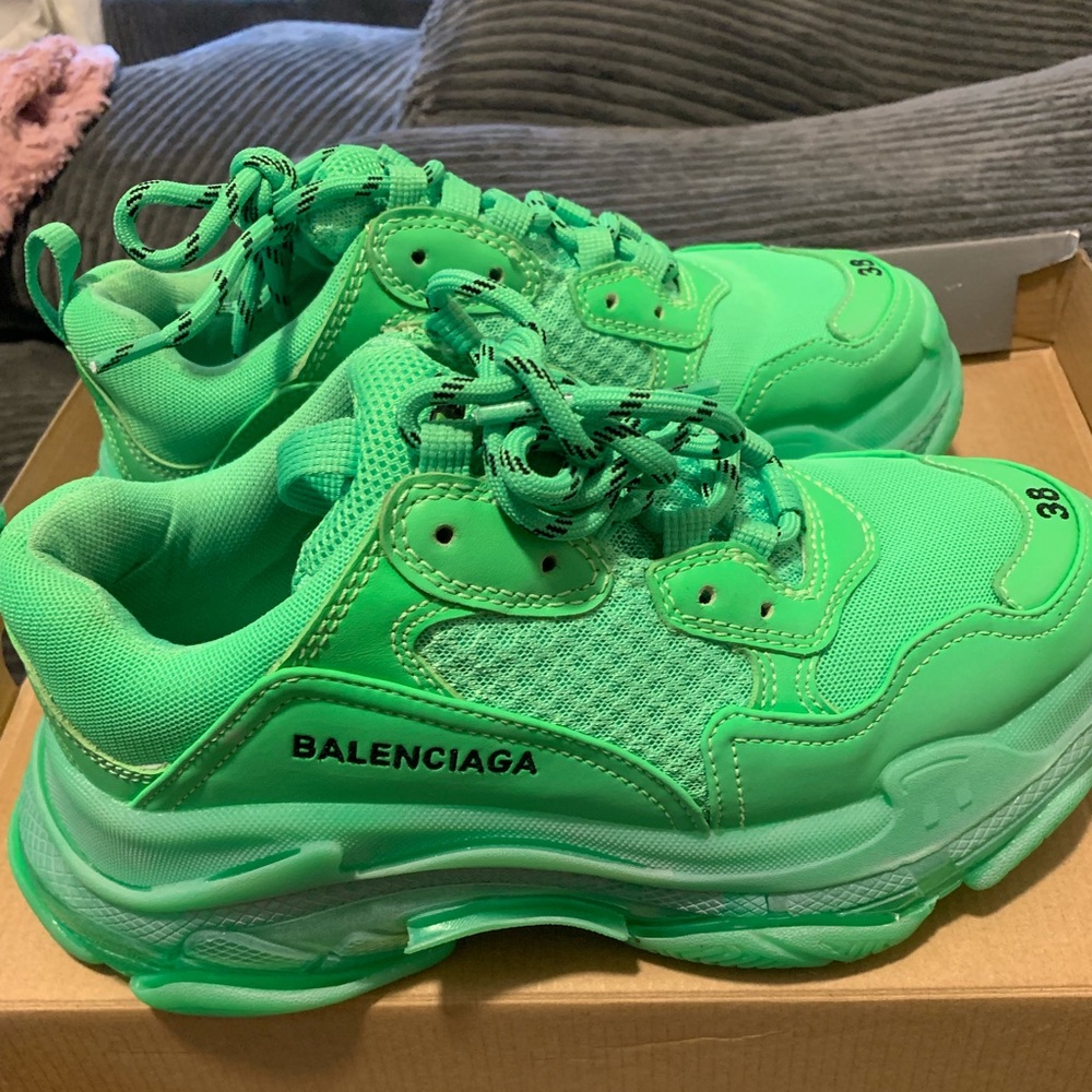 Lime Green Triple S Balenciaga